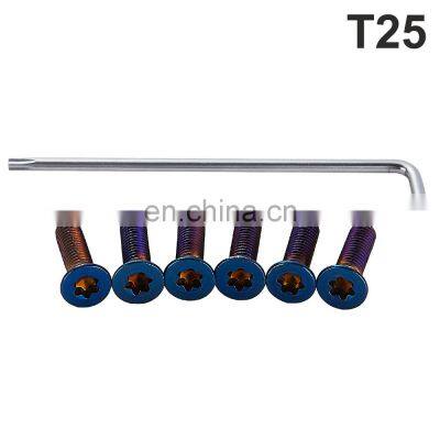 Titanium Blue Steering Wheel Bolts and Nut photo-3