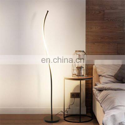 Nordic LED Floor Lamps Home Decor Staning Lights Black Corner Floor Light For Lving Room Bedroom