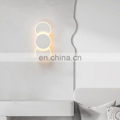 Factory Price Scones Corner Simple Aluminum Hotel Nordic Modern Round Shape Art Wall Light For House Decoration photo-4