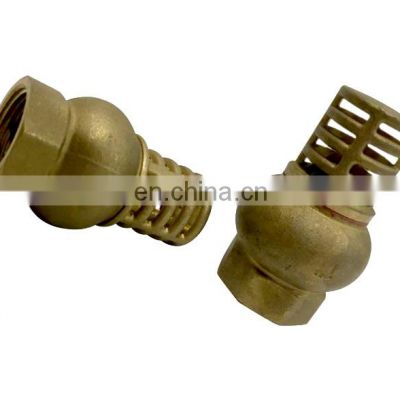 High Quality Female Thread Vertical Foot  Pipe Valve Fittings Back Pressure Brass Ball Valve