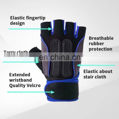 High Quality Custom Logo Ventilated Workout Fitness Weight Lifting Gloves With Wrist Breathable Workout Weightlifting Gloves photo-5