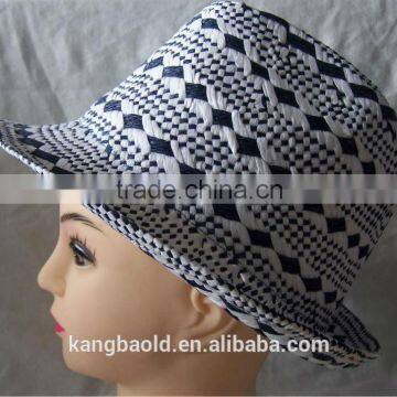 2014 Fashion new design ladies Fedora straw Hat