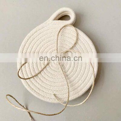 Hot Sale Coasters Set Cotton Rope Set of 4 Natural Beige Custom Color and Size as Requested Vietnam Supplier photo-3