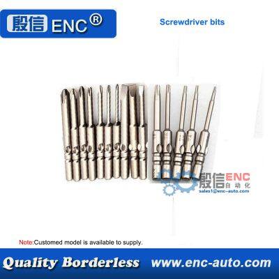 Slotted Cross Head Torx Hexagon High Hardness Screwdriver Bits