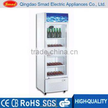 360L Upright supermarket commercial refrigerator showcase price