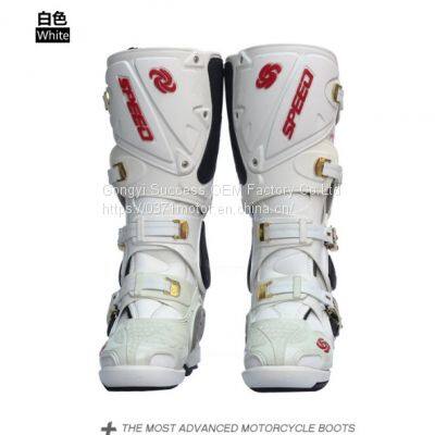 Motorcycle Road Riding Shoes Anti-skid Comprehensive Protection Boots Light Professional Boots