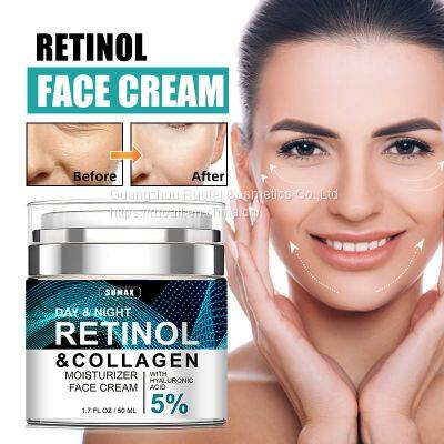 Kin Care Facial Moisturizer Retinol Cream For Women And Men Face Day And Night Cream Reduce Wrinkles 50ml photo-2