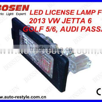 LED license plate lamp for 2013 VW JETTA 6 PASSAT