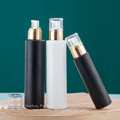30ml 50ml 100ml Emulsion Press Bottle Spray Pump Cap Bottles Empty Bottle Black White photo-3