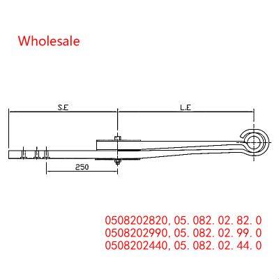 0508202820, 05.082.02.82.0, 05.082.02.99.0, 05.082.02.44.0, 0508202990, 0508202440 Trailer Spring Set  of Trailer BPW Bergische axlesTrailer Wholesale For BPW