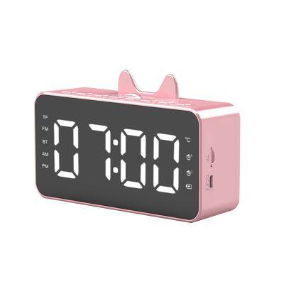 FM Radio Wireless Speaker Q9 With Alarm Clock TF Card Portable Loudspeaker Mini Smart Speaker