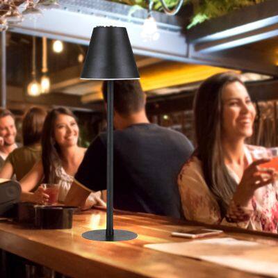 LED Nordic Iron Art Atmosphere Fashion Desk Lamp Touch Dimming Metal Eye Protection Table Lamp For Bar Living Room Bedroom Light photo-2