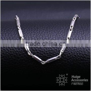 good selling fashion jewelry high quality rhodium plated chain necklace