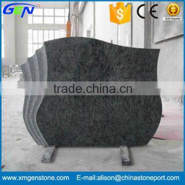 Hot Sale Nice Waves Design Natural Granite Headstone