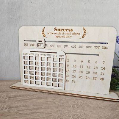 Customized wooden calendar DIY handmade home