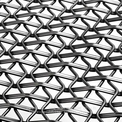 Decorative Stainless Steel Metal Coil Drapery Metal Wire Mesh Chain Spiral Curtain Mesh for Partition