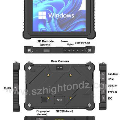 HIDON Cheapest Factory Hot Selling 8 Inch Intel N5100 I5 I7 FHD 8 +128GB 16+256GB Win10 Pro Win11 Pro Rugged Tablet PC Pad With NFC Barcode & Docking photo-2
