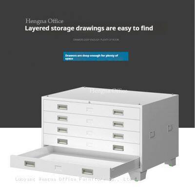 Professional Blueprint Storage Cabinet  for Designers and Engineers – Steel Construction for Durability and Security