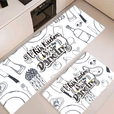 Durable PVC Foam Non-slip Kitchen Cook Style Anti-Fatigue Rugs Kitchen Anti-Fatigue Mat photo-3