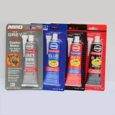 Abro 999 Gasket Maker Hi-Temp Sealant Resists Cracking, Shrinking, and Hardening. Ideal for Automotive, Marine, and Industrial Applications.