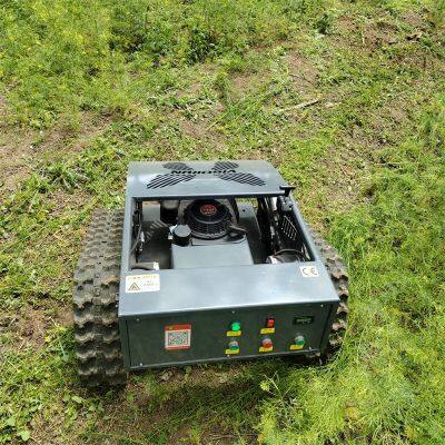 Gasoline/Electric Hybrid Cordless Remotely Controlled Lawn Cutting Machine 800mm Cutting Width 4Km/H Speed High Torque Engine photo-3