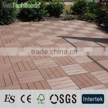 WPC interlocking decking tiles