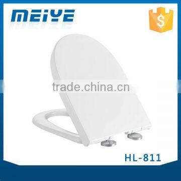 HL-811 MEIYE UF 475*365*58mm Round Soft-closing Toilet Seat Cover Ramp Down Toilet Lid