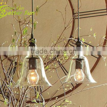 Simple Ceiling Light Pendant Lamp Edison Vintage Glass Bell Restaurant Lamp