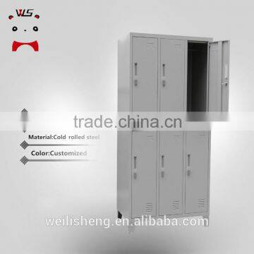 Luoyang WLS Metal Storage School Loker Steel File Cabinet With 6 Doors