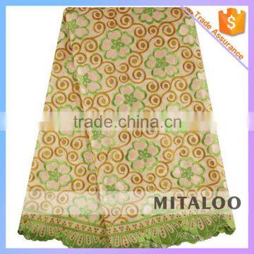 Mitaloo MSL0380 2015 Hottest Big Heavy Lace Swiss Voile Lace for Garment
