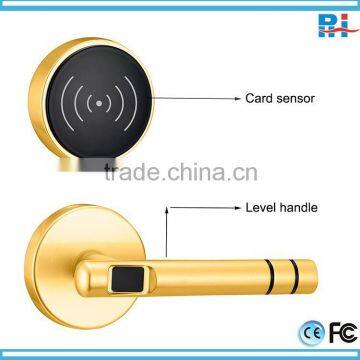 2015 European Style Zinc Alloy Electronic Hotel Card Door Locks With Round Handle photo-2