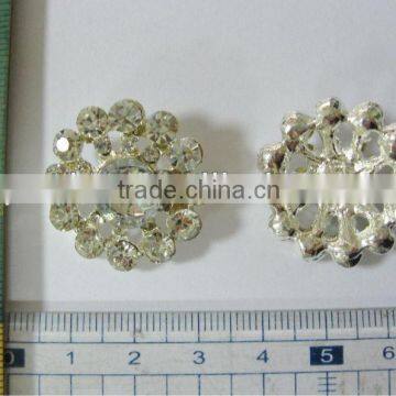 26MM Metal Rhinestone Sewing Button #AY Sewing Craft Buttons for garment accessory