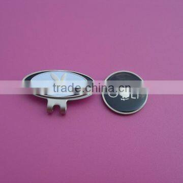 Silver Plating Oval Hat Clip with Ball Maker