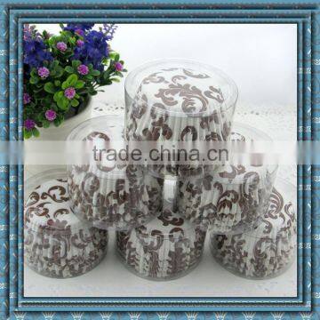 Damasks Lime bleak paper cupcake liner
