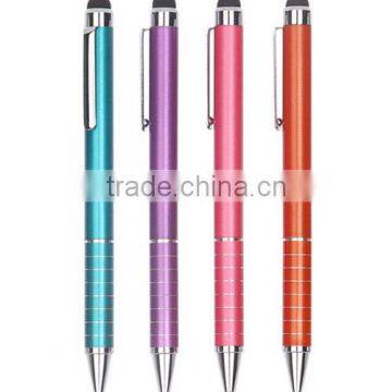 Touch promotional plastic ball pen with LED