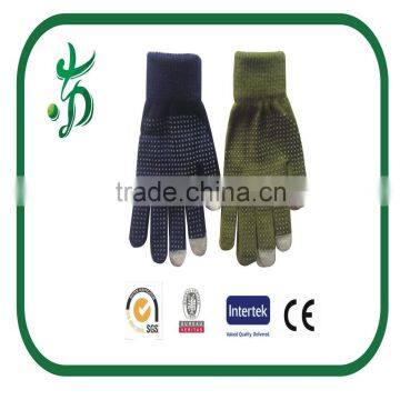 Mens Warmer Winter Glove for Touch Screen Gripper Gloves With Dots