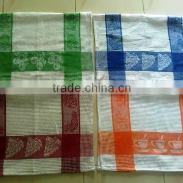 jacquard weffle kitchen hotel tea spa towels