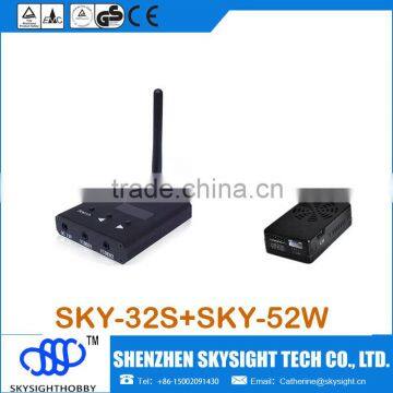 SKY-52W 2W Long Range 32ch Wireless Transmitter+ FPV SKY-32S 5.8GHZ FPV AV receiver AUTO SCAN RX RC32S