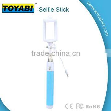 Portable Extendable Selfie Monopod with Cable Pocket Size Self-portrait Monopod