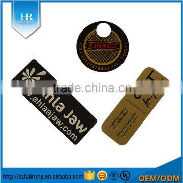 Custom high quality electroform metal sticker brand logo metal label