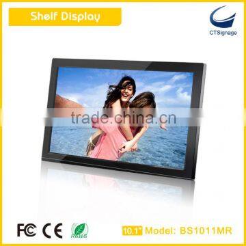 10.1" POS POP LCD shelf display, digital shelf display video display BS1011MR used in retail stores, supermarkets, DIY shops                        
                                                Quality Choice