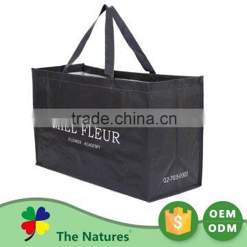 Super Quality Custom Made Shopping Black Pvc Bag