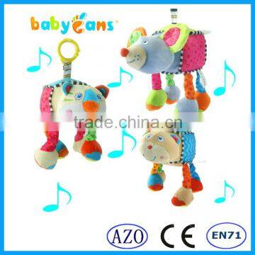 Babyfans Baby Pull String Musical Plush Toy With Animal For Baby