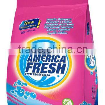 AMERICA FRESH LAUNDRY DETERGENT POWDER WITH SOFTENER PINK BAG