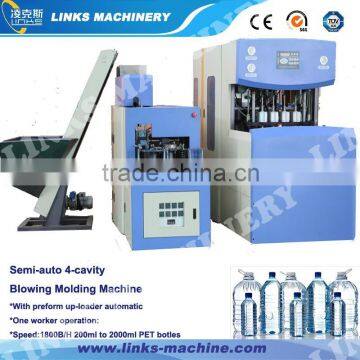 Hihg speed Semi-auto 4-cavity PET Bottle Blowing Machine