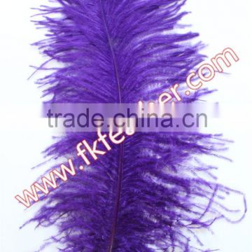 Natural Craft Purple Large Ostrich Feather For Party Decoration Wedding