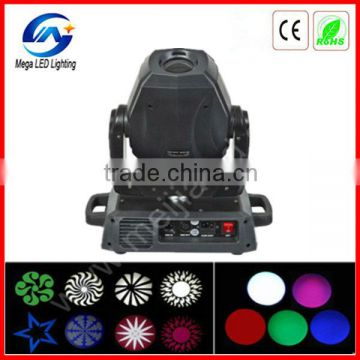 Interchangeable gobos Green LED digital dispaly sound control 60w led moving head spot light