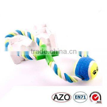 2015 all new tennis ball 8 figure cotton pet toys and pet products