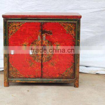 hand painted Antique furniture with drawer and door