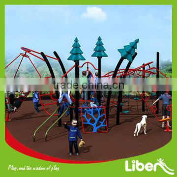 New Style Adventure Multifunctional Children Plastic Playground Equipment With Climbing Frames LE.NT.002